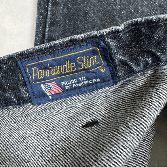 Panhandle Slim Black High‎ Rise Jean Embroidery 90s western cowgirl punchy mom - Picture 8 of 15